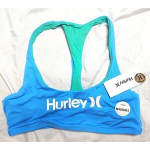 Hurley Juniors' One And Only Reversible Racerback Swim Top Size Large Surf Beach
